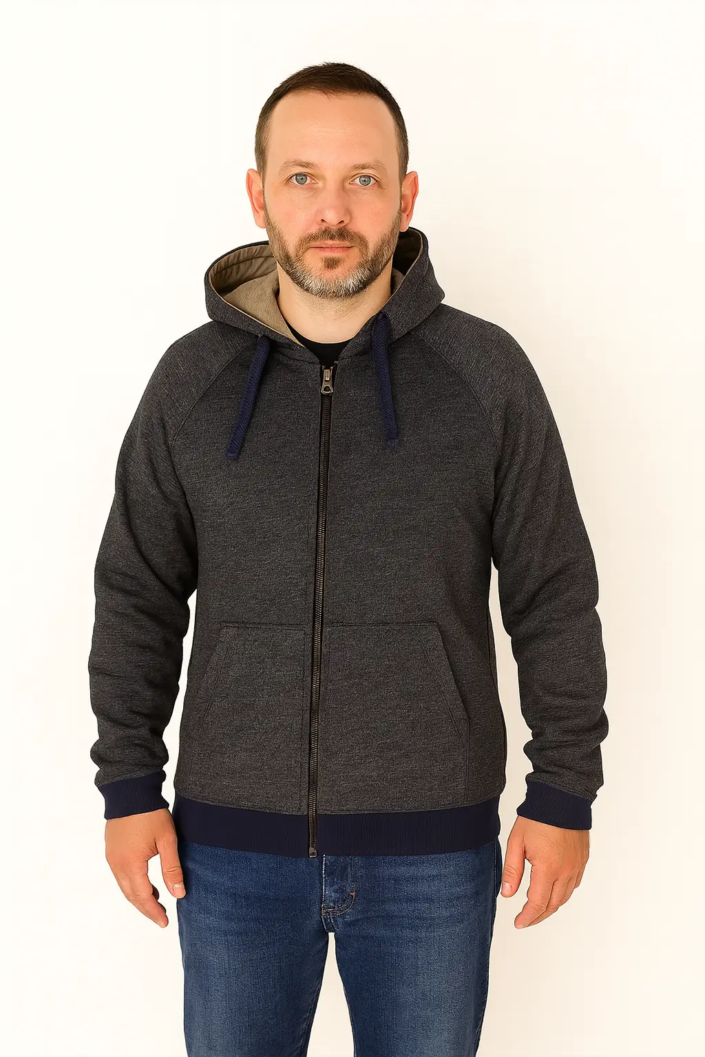 Mens-Charcoal-Zip-Up-Hoodie-–-Everyday-Essential-with-a-Modern-Fit.webp Men’s Charcoal Zip-Up Hoodie – Everyday Essential with a Modern Fit - Image 1