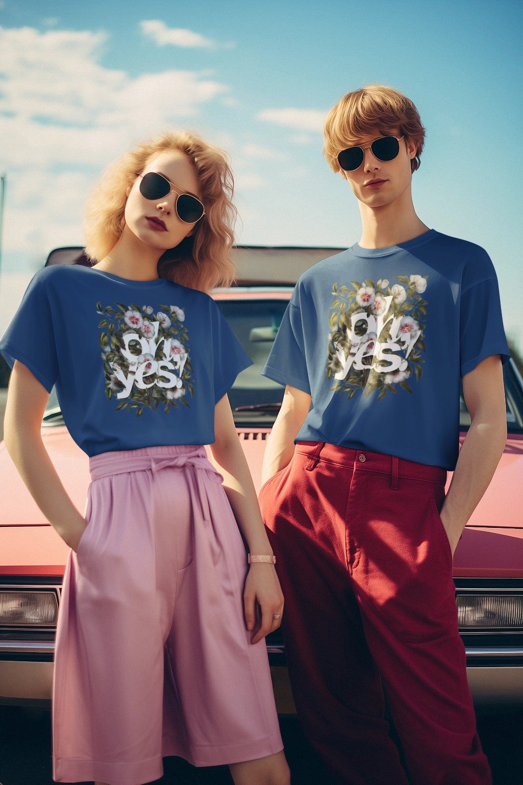 WhatsApp-Image-2025-08-07-at-9.25.08-AM-18 Unisex Printed Tee – Oh Yes Floral Graphic Typography - Image 1